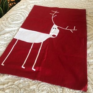 TAG LTD REINDEER CHRISTMAS COTTON KITCHEN TOWEL
